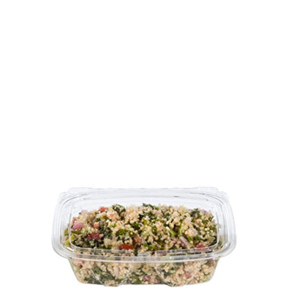 DART CH20TF 20 oz Tamper-Resistant Clear Hinged Container with Flat Lid(Pack of 200)