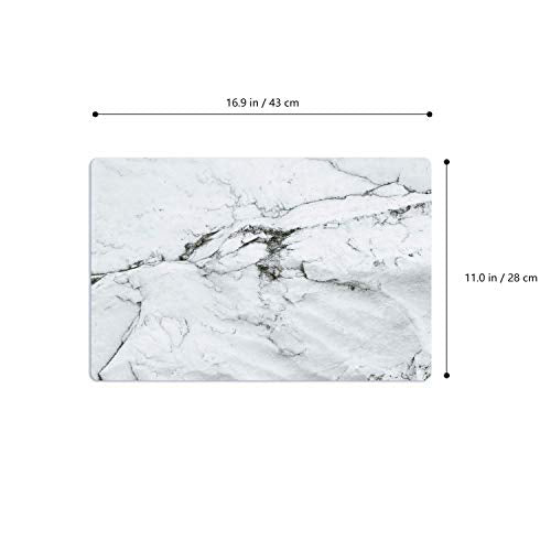 Menghao 6 PCS Waterproof Placemats Environmental Materials Multiple Styles Easy Clean for Kids Educational Learning Kitchen Dinner Party((Marble)