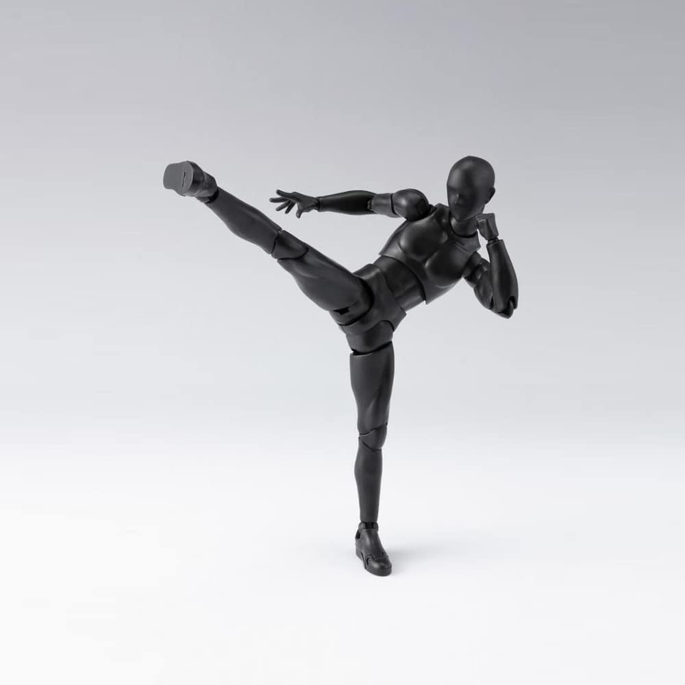 Haniforever Artists Manikin Art Mannequin Figures Supplies Drawing Tools,Small Drawing Figure Model for Sketching,Painting,Action Figure Set(Black,Male)