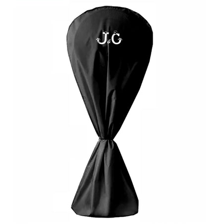 J&C Fan Cover Fan Dust Cover Waterproof Stand up Floor Fan Covers Outdoor Pedestal Fan Cover Standing Round Fans Dustproof Covers Protector for Indoor Room Fan Household Black Large 420D