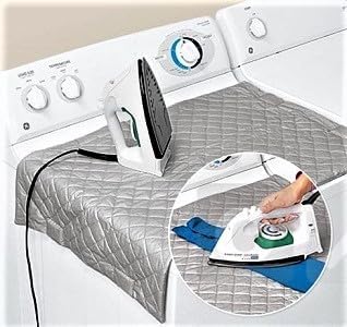 Dependable Industries Inc. Essentials Ironing Board Pad, Quilted Magnetic Corners for Travel Home Use
