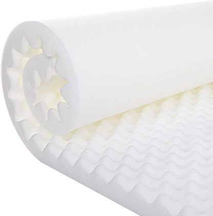 Gilbin 26x38) Foam Mattress Topper, Egg Crate Hi-Density Foam Pad, Mattress Pad, and Bed Topper for Support (Without