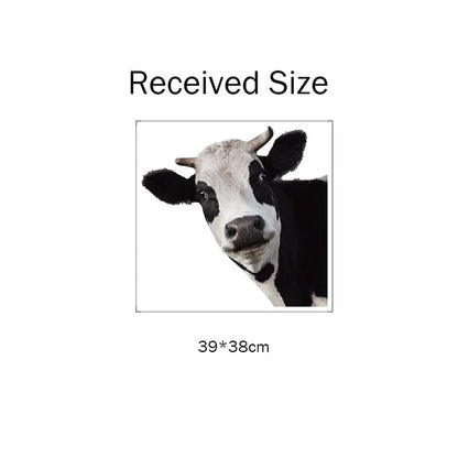 Cute Cow Window Decals, Farmhouse Animal Themed Stickers, Cow Lover Window Cling for Farmhouse Classroom Office Kids' Room, Perfect for Home Decor, Birthday Gift Idea