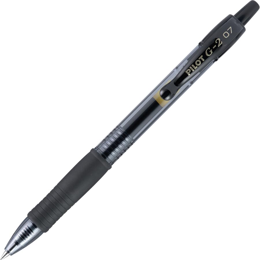 PILOT G2 Premium Gel Roller Pen, Retractable and Refillable, Fine Point 0.7 mm, Black Ink, 36 Count