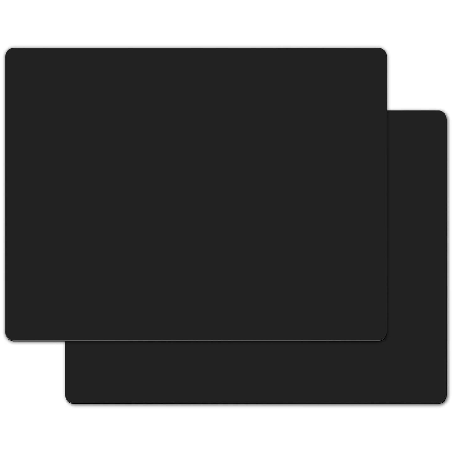 Gartful 2 Pack Silicone Mats for Countertop - 0.05" Thicker, 32" by 24" Extra Large Counter Table Protector, Heat Resistant Mat, Work Desk Pad, Non Skid Placemat, Multipurpose Mat, Pastry Mat, Black