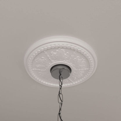 13 7/8"OD x 3 3/4"ID x 1 1/4"P Tirana Ceiling Medallion (Fits Canopies up to 4 3/4")