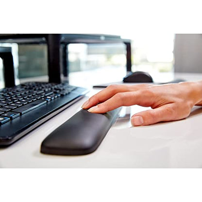 3M Gel Wrist Rest for Keyboards, Soothing 3M Gel Technology and Satin Smooth Cover for All Day Comfort and Support, Durable and Easy to Clean, 19", Black (WR85B)