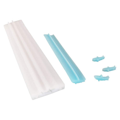 Shark Shaped Long Tube Silicone Soap Mold Shark Column Chocolate Candy Mold for Mousse Cake Baking Handmade Candle Mold Embed Soap Making Supplies