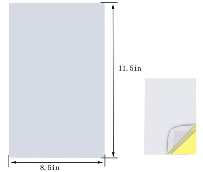 KAIHENG 20 Sheets of Clear Double Sided Tape Sheet, A4 Size Extra Strong Adhesive Double Sided Tape Sheets with Yellow Liner for DIY Party/Art/Craft/Home Decorative Tape
