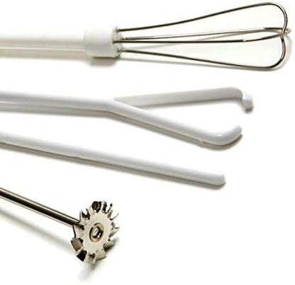 5pc Deluxe Mini Cordless Mixer - Blend, Whip, Stir, Beat, Drink Frother