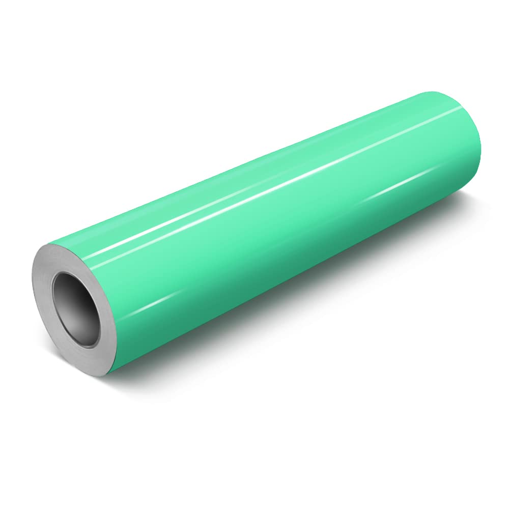 VViViD Mint Gloss DECO65 Permanent Adhesive Craft Vinyl for Cricut, Silhouette & Cameo (20ft x 11.8" Large Roll)