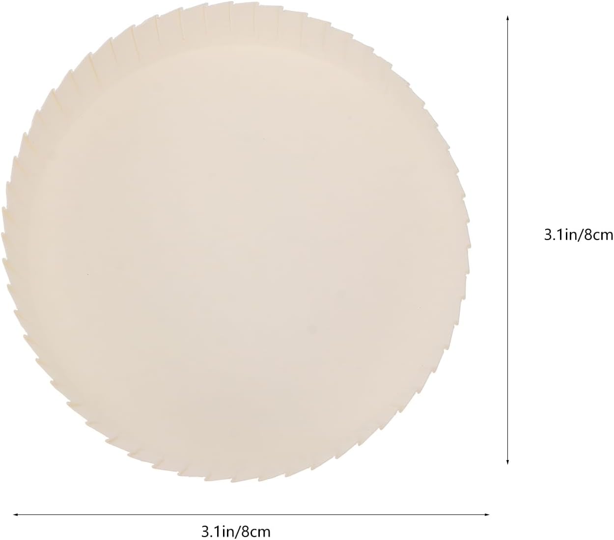 DOITOOL 100 PCS Disposable Paper Cup Covers - Recycled Hot Cup Lids for Cafe, Hotel, KTV Bars (3.1 Inch)