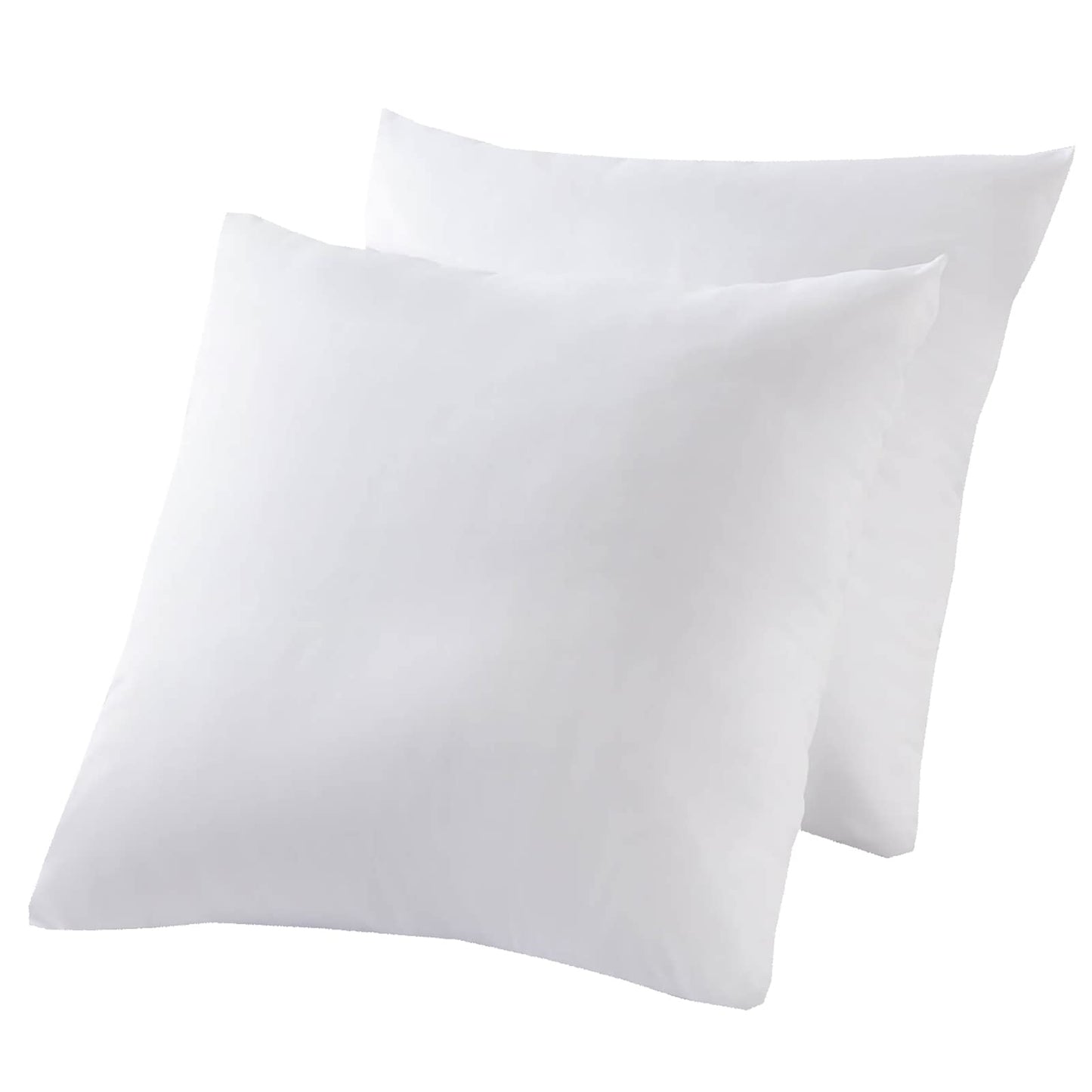 Waterproof Down Feather Proof Euro Pillow Protectors 30x30 Pack of 2 European Size Pillow Covers for Square Throw Pillow 30D