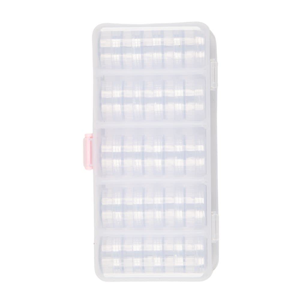 Craft County Clear Organizer Box with 5 Sets of Five Stackable Jars with Lid – 31 Pieces – Great for Diamond Art, Beads, Findings, Saving Space, and More!