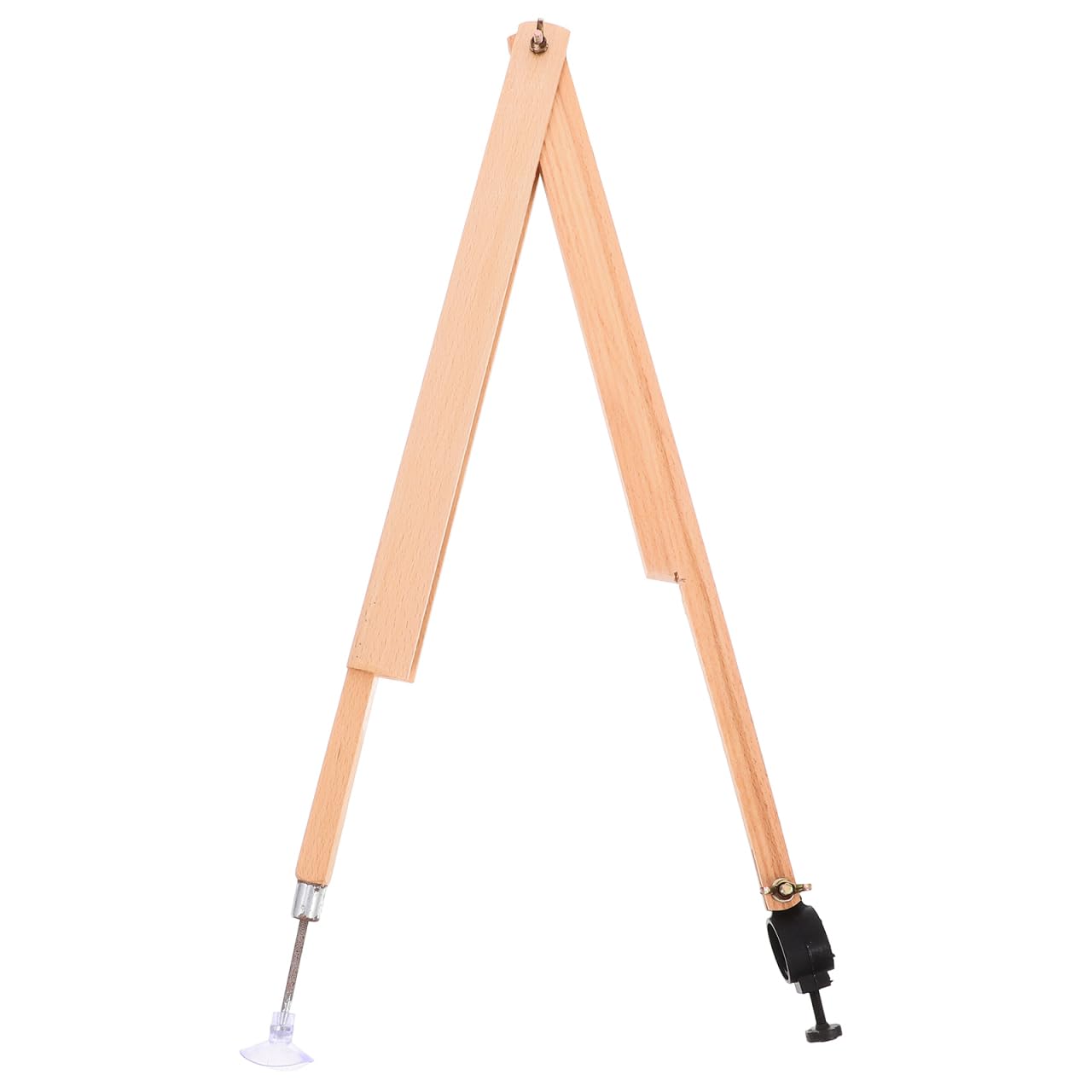 NUOBESTY Wooden Teaching Compass Adjustable Large Radius Drawing Tool for Classroom Demonstrations and Drafting with Secure Pen Holder for Chalk and Whiteboard Markers