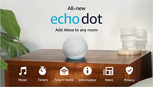 Amazon Echo Dot (newest model), Vibrant sounding Alexa speaker, Great for bedrooms, dining rooms and offices, Deep Sea Blue
