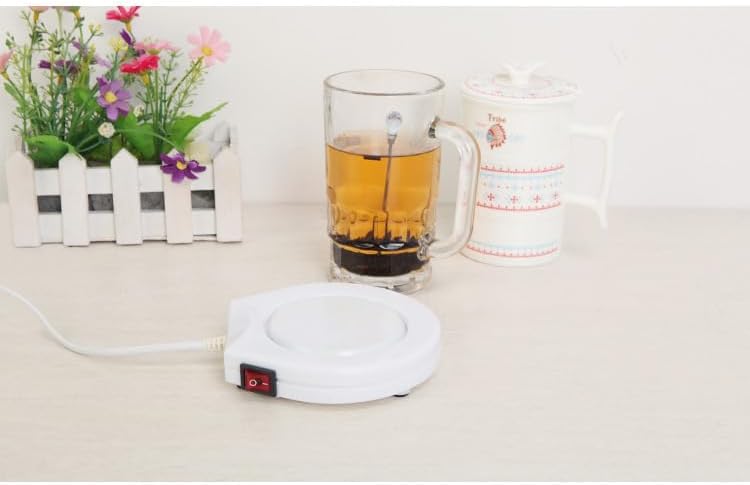 Cup Warmer Pad, Electric Powered Constant Temperature Coffee Warmer Plate for Office Home Desk Use