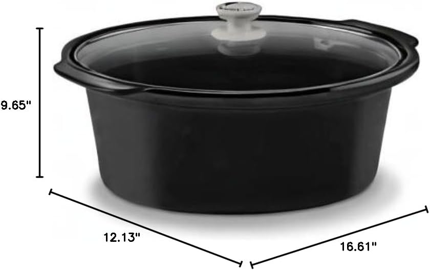 Disney The Nightmare Before Christmas 7-Quart Slow Cooker Sketch Pattern by Select Brands - Food Warmer for Parties - Low, High & Warm Heat Settings - Kitchen Essential for Home-Cooked Meals