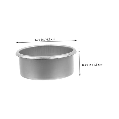 LALAFINA 15pcs Modern Minimalist Metal Candle Holder Cups DIY Tea Light Containers Essential Oil Warmer