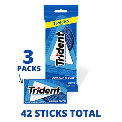 Trident Sugar-Free Chewing Gum Variety Pack Candy, Assorted Flavors, 21 Packs of 14 Pieces (294 Total Pieces)