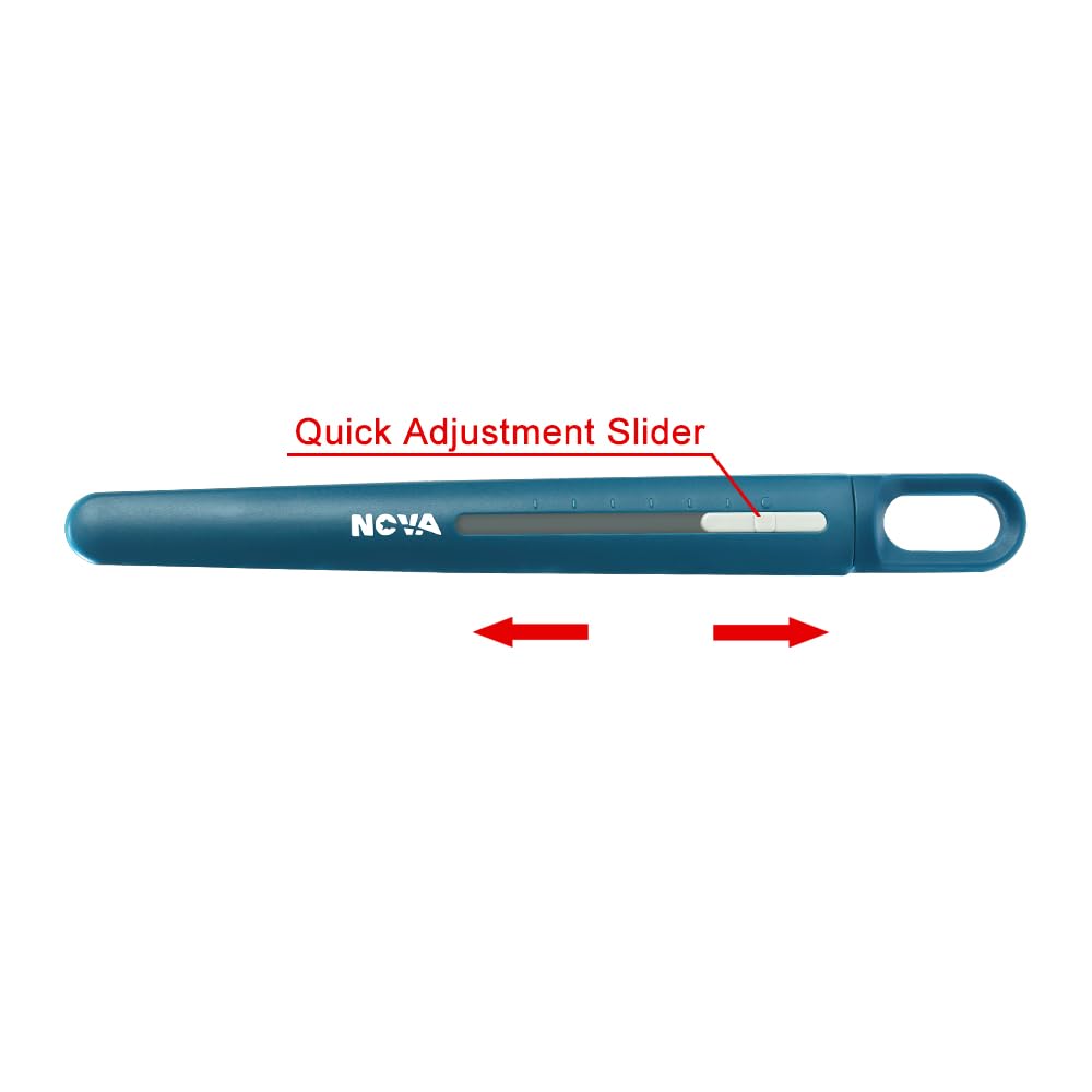 Precision Knife Safety Box Cutter - Self Retractable, Slim, Quick Adjustable Blade Length - Perfect for Trimming, Crafts, Packages and PCB Board Work, ldeal for Cast Vinyl Company (Teal)