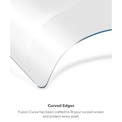 ZAGG InvisibleShield Fusion Curve with D3O for Samsung Galaxy S22 Ultra – Flexible Hybrid Screen Protection – Strengthened with D3O – Extreme Impact and Scratch Protection – for Curved Screens