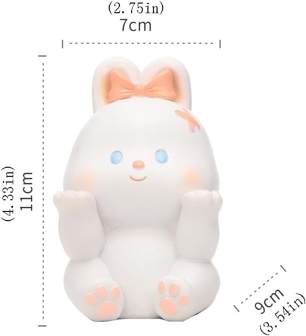 Cute Easter Bunny Glasses Display Stand for Nightstand, Funny Animal Decorative Eyeglass Sunglass Holder for Women