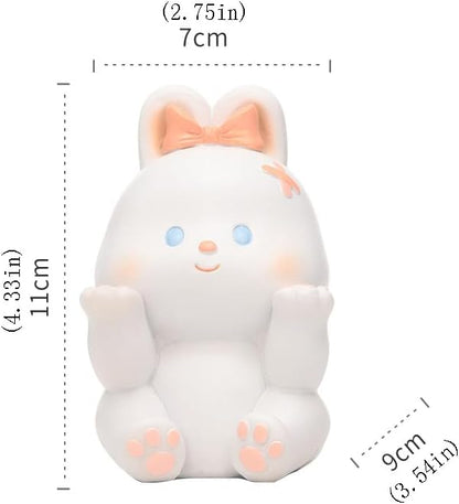 Cute Easter Bunny Glasses Display Stand for Nightstand, Funny Animal Decorative Eyeglass Sunglass Holder for Women