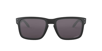 Oakley Men's OO9102 Holbrook Square Sunglasses, Matte Black on Black/Prizm Black Polarized, 57 mm
