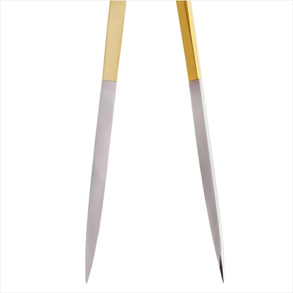Liquidraw Portland Navigation Divider - 8 Inch (20 cm) | Solid Brass Single Handed Straight Divider | Stainless Steel Points | Marine Nautical Tool for Accurate Navigational Plotting & Chartwork
