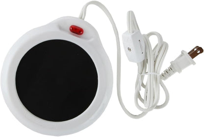 Home-X Mug Warmer, Desktop Heated Coffee & Tea - White Candle & Wax Warmer
