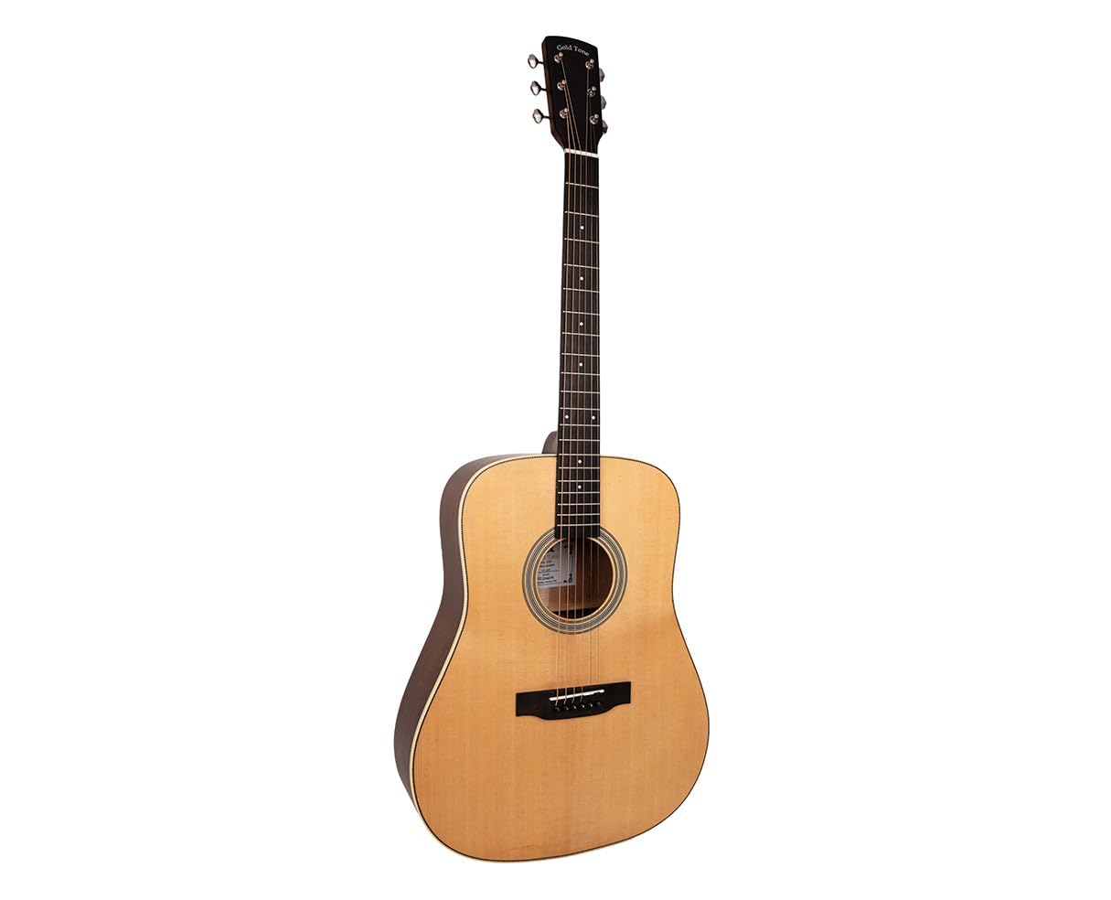 Gold Tone Acoustic-Electric All Solid Wood Guitar with Bag - Satin Natural