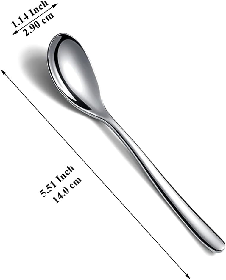 Kyraton Teaspoons Set of 24, Stainless Steel Coffee Spoons for Home, Restaurant, Hotel, Parties, Dishwasher Safe