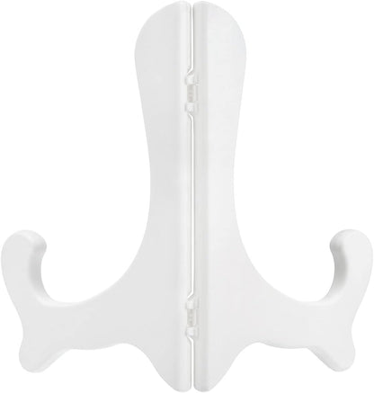 uxcell 4pcs 6" White Plastic Folding Easel Display Stand for Decorative Picture Frame