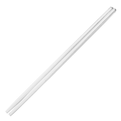 VOSAREA 1 Pair Glass Chopsticks Japanese Sticks Deep Frying Chopsticks Hashioki Chopstick Nonslip Threaded Cooking Dinner Tips Clear (9.5 Inch)