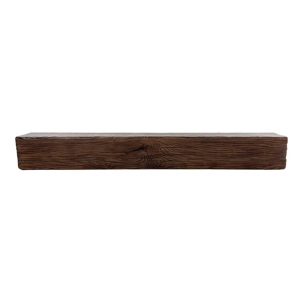 Thermastone 60 Inch Concrete Fireplace Mantel Shelf | Classic Style | Non-Combustible & Heat Resistant | Indoor or Outdoor Use | ProCoat Coating for Heavy-Duty Protection | Lighter Weight