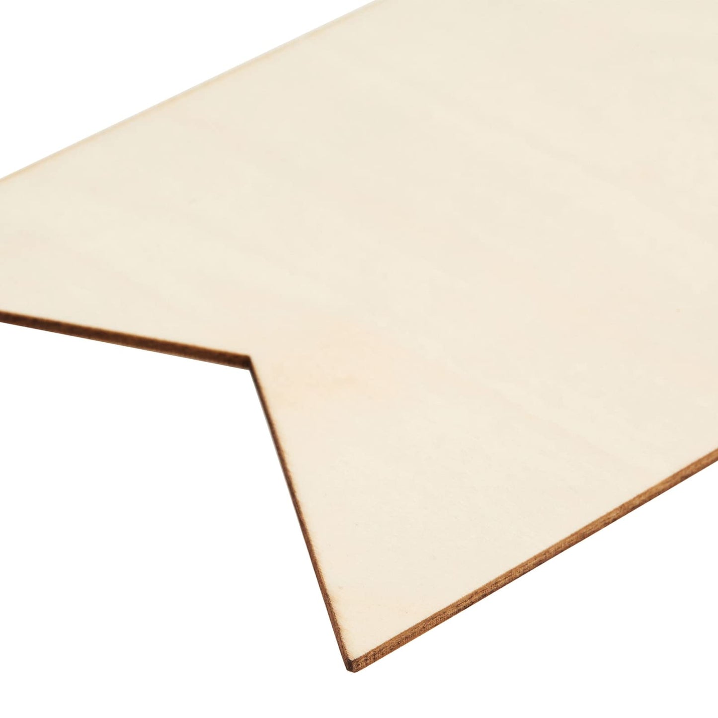 Juvale Unfinished Wood Crafts Blank Signs - 5.9 x 3.8 x 0.1 in, Brown, Pack of 48 - Bulk Wood Blanks & Shapes for Painting & Engraving DIY Crafts