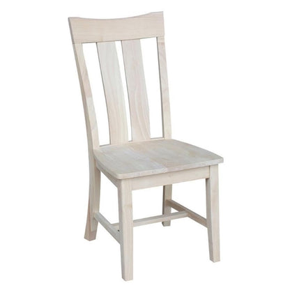 Set of Two Ava Dining Chairs, Unfinished