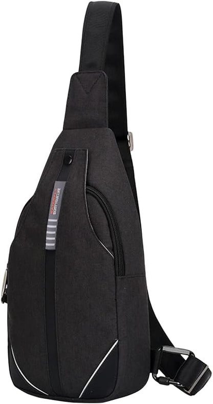 WATERFLY Small Crossbody Sling Backpack,Anti Theft Backpack for Traveling Mini Sling Purse Chest Bags for Men&Women Multipurpose Casual Daypack Hiking Shoulder Bag