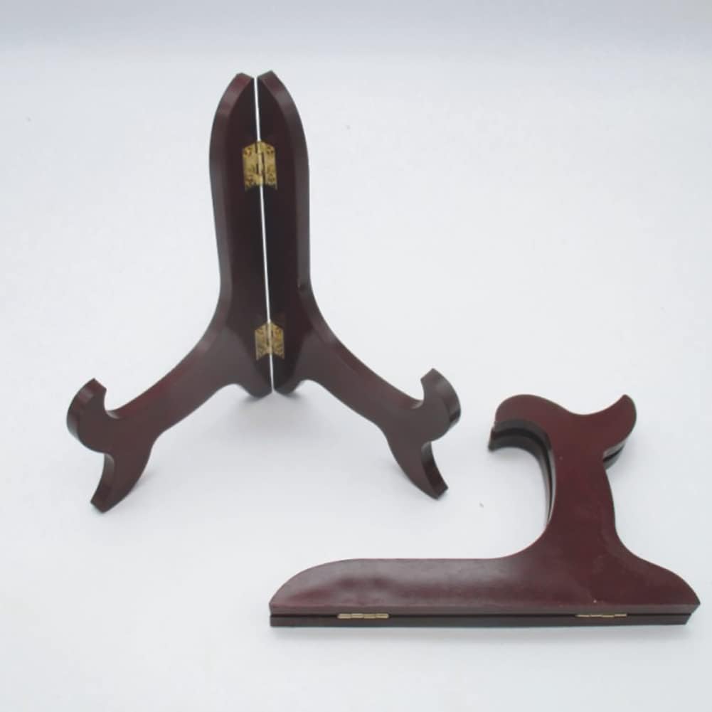Wooden Display Stand, Plate Displaying Holders, Photo Frame Holders, Picture Easel Stand, 5 Inch Book Stands