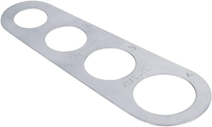 Stainless Steel Spaghetti Measurer, 4 Hole Portion Control Cooking Tool for Pasta Ruler