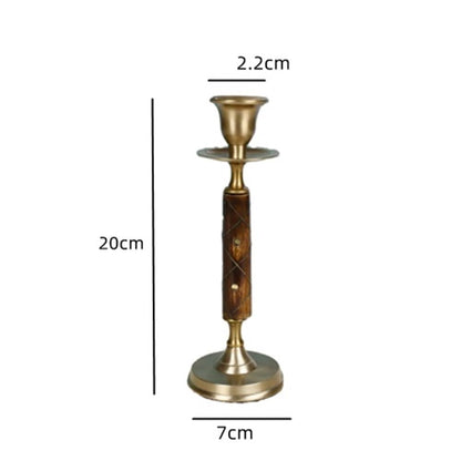 Candle Holder High Quality Brass Retro Handmade Candle Holder Decoration for Home Restaurant Shooting Sports Ornaments Decorative Candle Holder