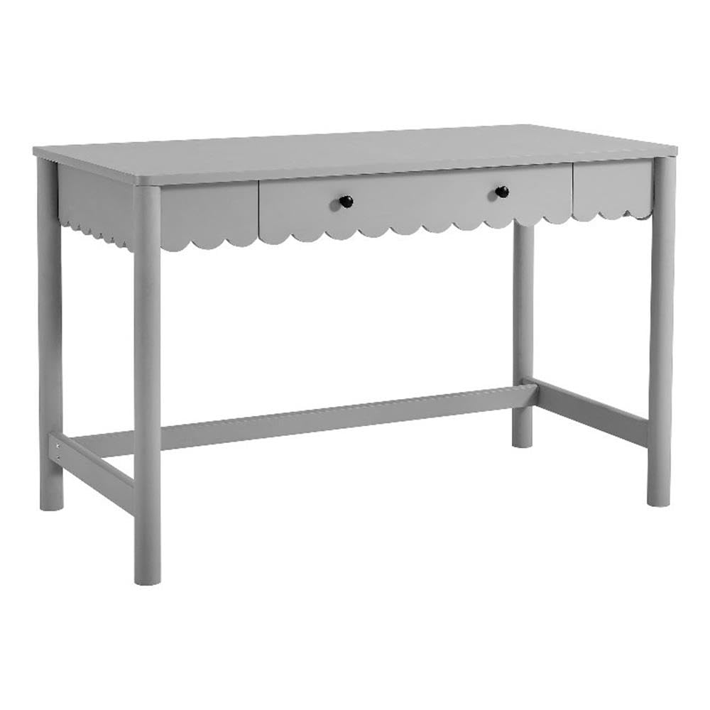 Modway Emmeline Scallop Desk in Light Gray