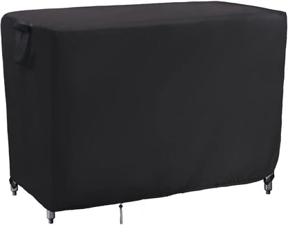 48 Inch 48''L 18''W 36''H Kingling Outdoor Table Cover for Wicker Bar Cart, Waterproof Patio Bar Table Cover
