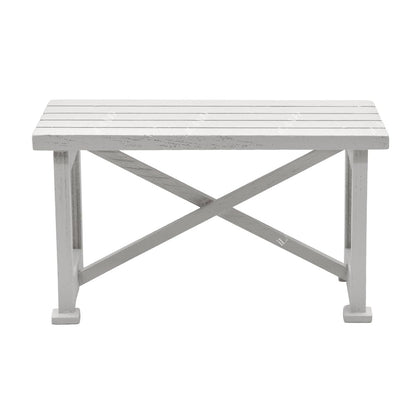 iLAND Dollhouse Furniture of Wooden Table for Doll House Garden Decor, Miniature Dollhouse Accessories Tiny Table Model on 1/12 Scale
