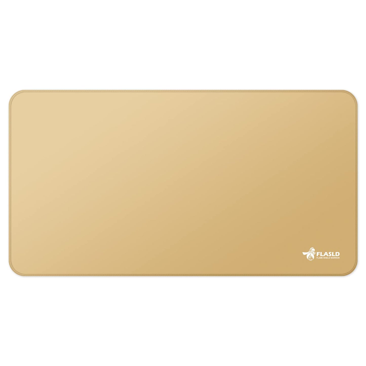 FLASLD Large Under The Grill Protective Deck and Patio Mat, 32 x 60 inches Oil-Proof, Fireproof Indoor Fireplace Mat Prevents Ember Damage Wood Floor, Khaki