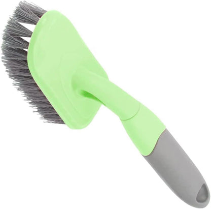 Mobestech Floor Brush, Groove Corner Brush for Home Cleaning, Plastic Handle Scrub Brush