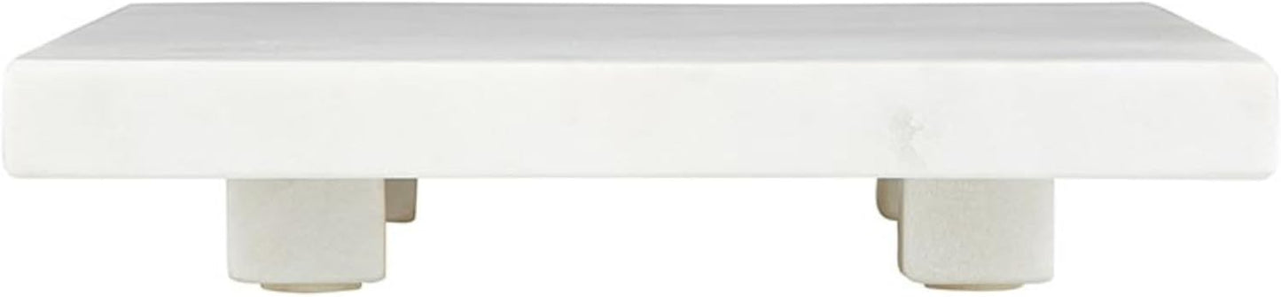 Santa Barbara Design Studio Marble Charcuterie Board, Cheese Board Cutting Board, 6" Square, White