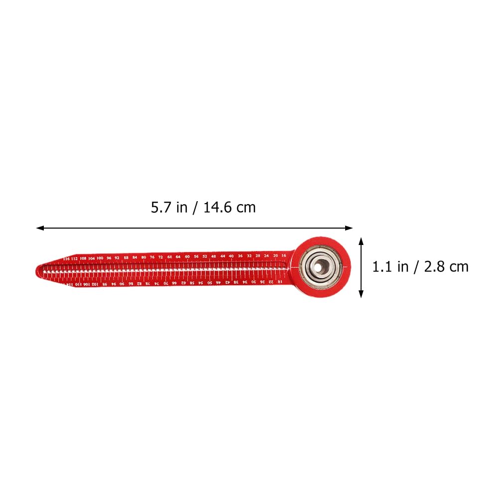 NULYLU Woodworking Hole Ruler Portable Drawing Compass Aluminum Alloy Circular Marking Gauge High Precision Circle Drawing Tool 5.74In for Carpentry Engineering Design