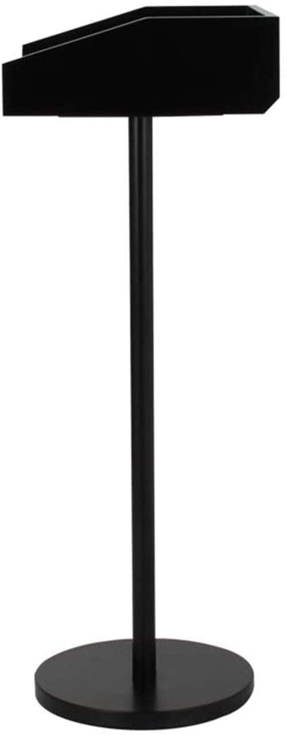 CAMBOS Lectern Podium Stand, Lectern Podium Stand,Hotel Restaurant Entrance Podium Welcome Table Speaking Stage Master of Ceremonies Ideal for Sermons and Presentations Black